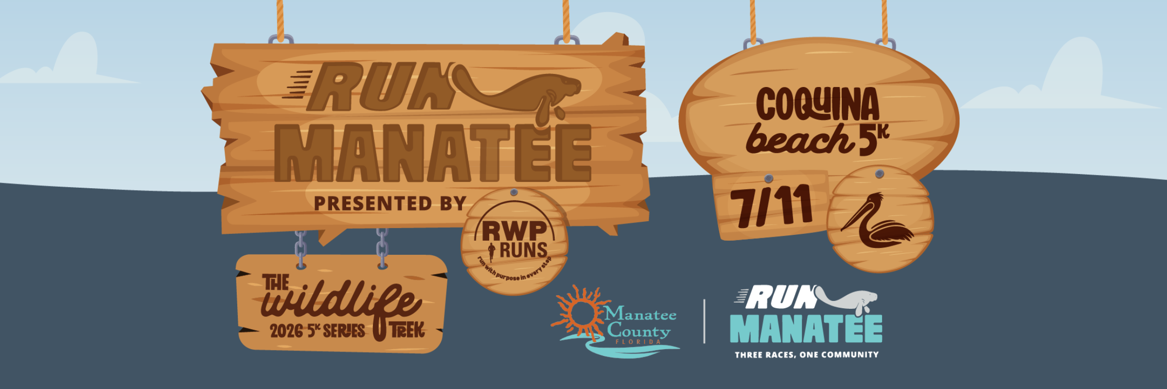 Run Manatee Coquina Beach 5K - Swag4Brands promotional products partner